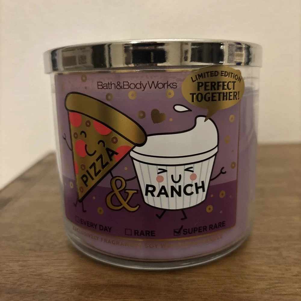 Bath And Body Works Pizza Ranch 3 Wick Candle Limited Edition Super Rare New